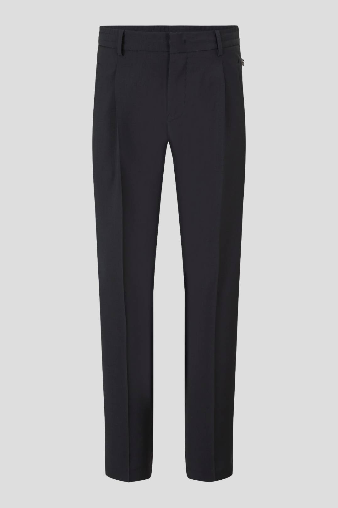 JAMES PANTS WITH FRONT PLEATS IN NAVY BLUE - 1