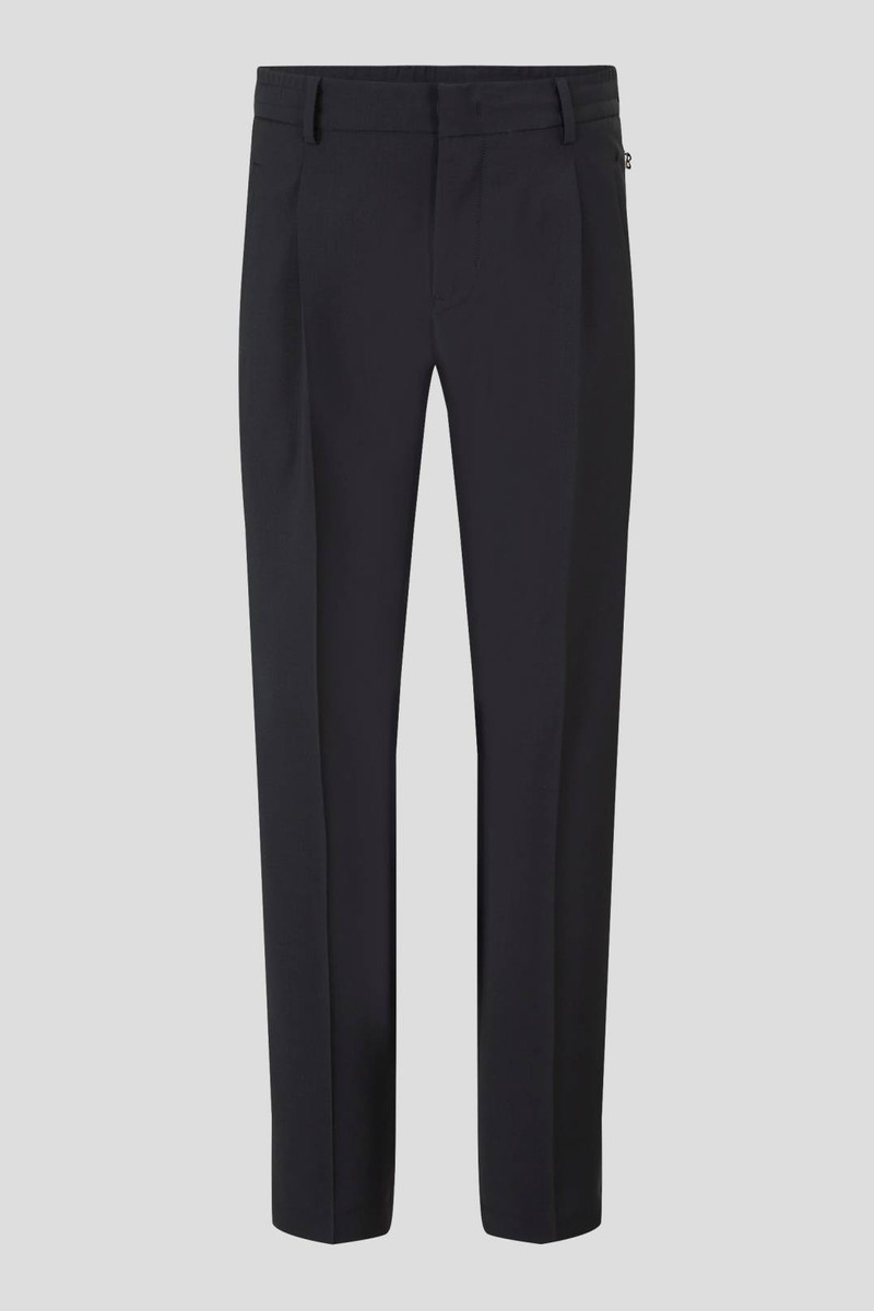 JAMES PANTS WITH FRONT PLEATS IN NAVY BLUE 1