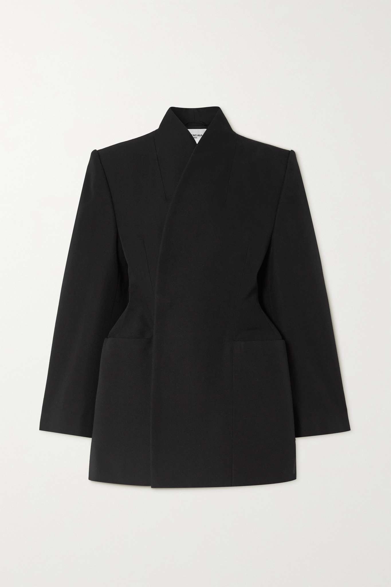 BALENCIAGA Hourglass wool-gabardine jacket | REVERSIBLE