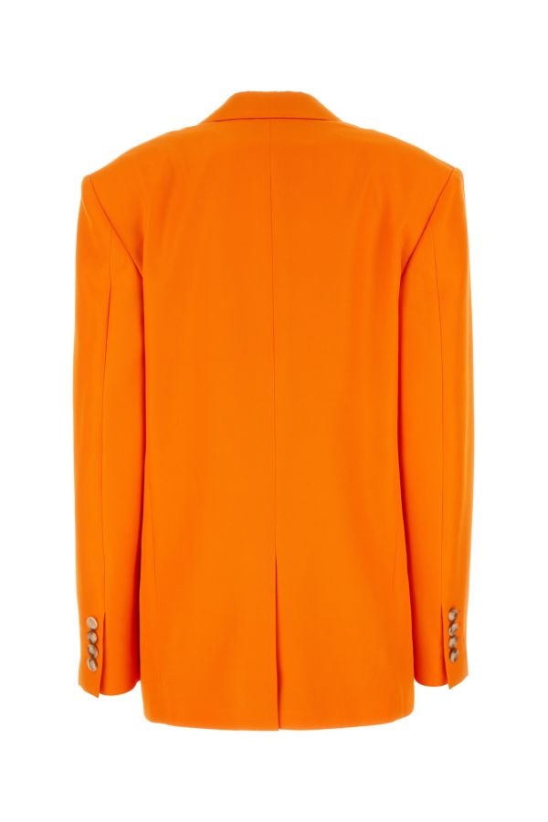 ジャケット STELLA MCCARTNEY FLUO ORANGE VISCOSE OVERSIZE BLAZER Stella McCartney Fluo Orange Viscose Oversize Blazer – LOZURI®