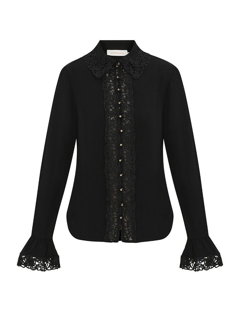 LACE TRIM SHIRT - 1