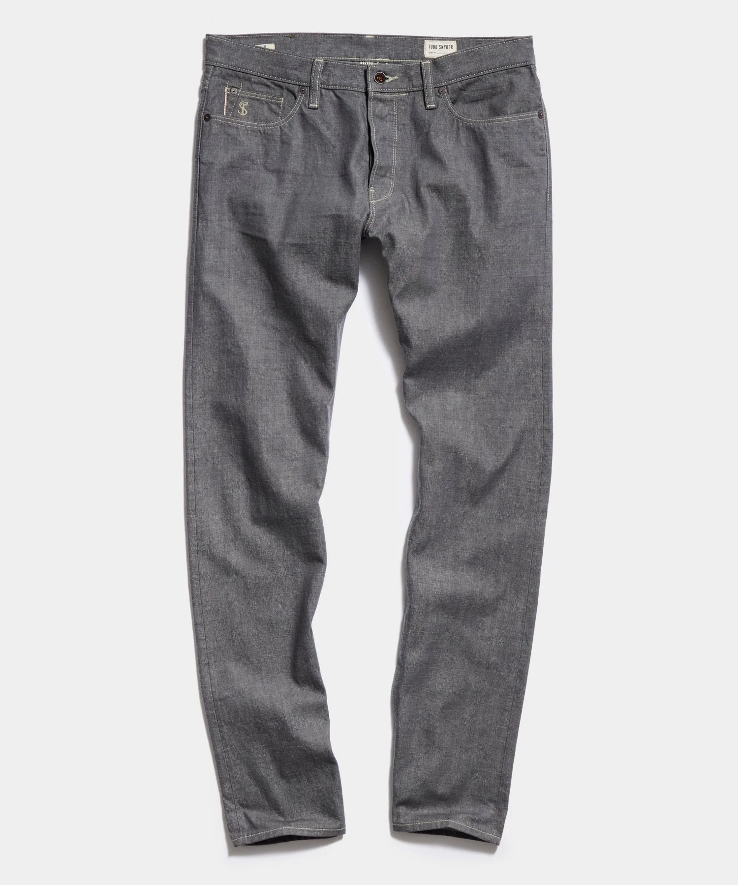 Slim Lightweight Japanese Selvedge Jean in Light Charcoal - 1