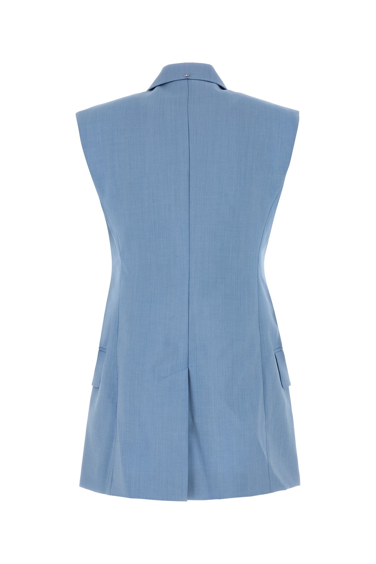 Light blue wool blend Ilex vest - 2