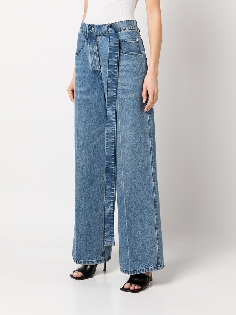 high-waisted wide leg jeans - 3