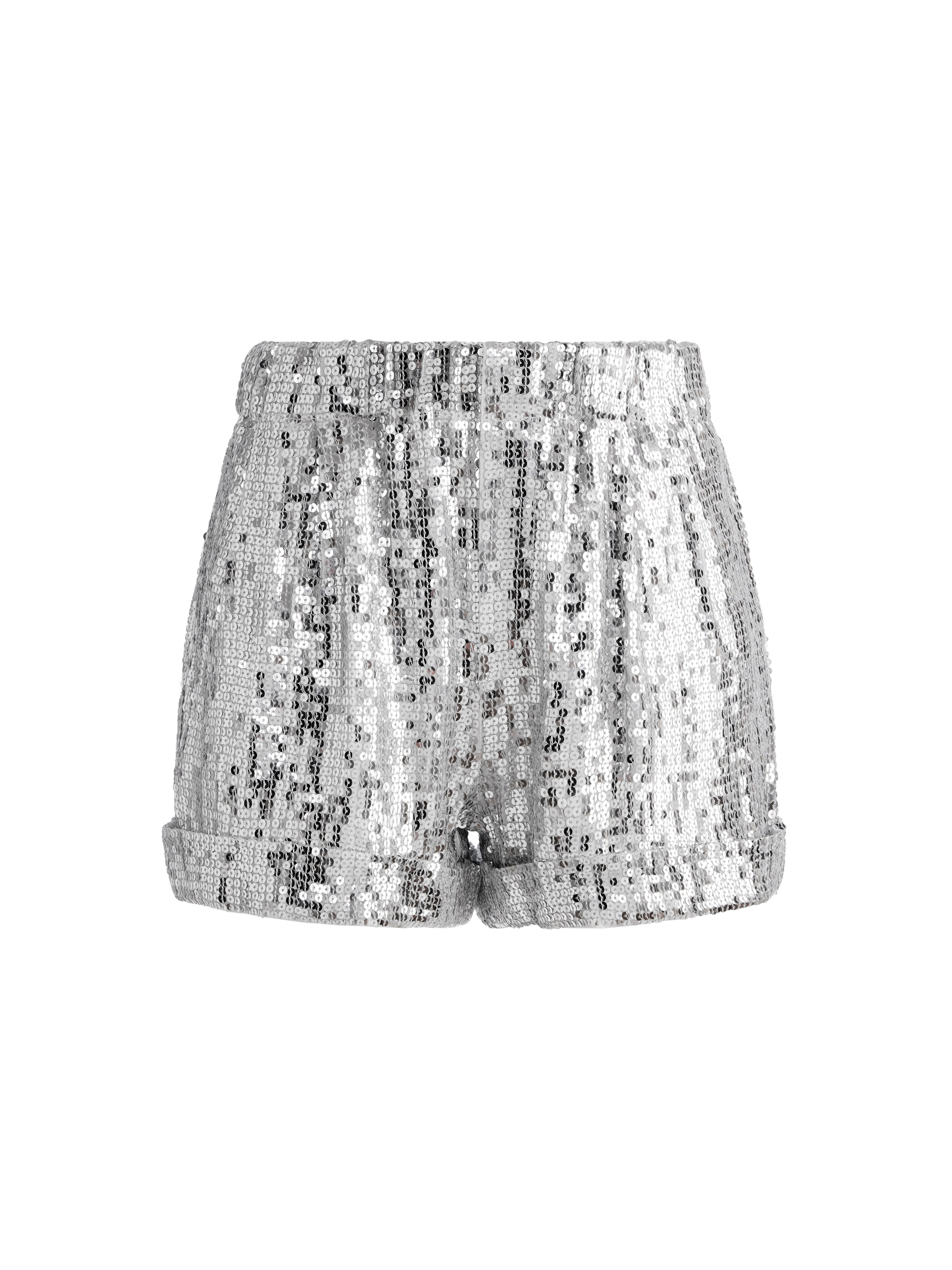 REAGAN SEQUIN EMBELLISHED PAPERBAG SHORT - 1