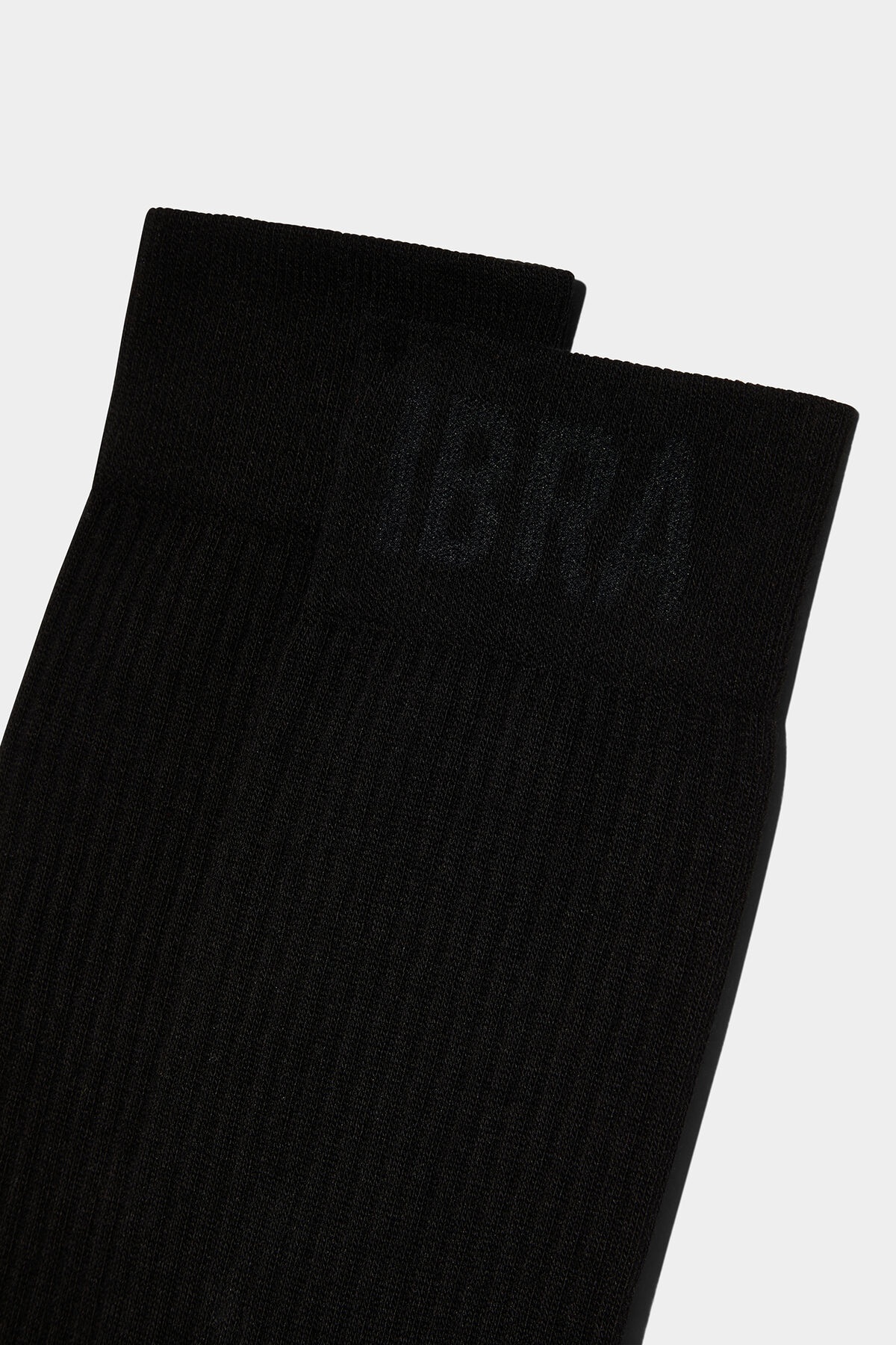 IBRA BLACK ON BLACK MID-CREW SOCKS - 3