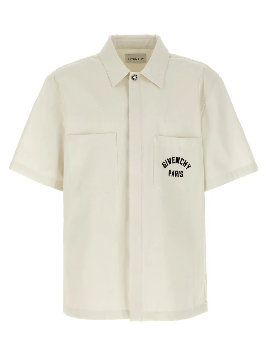 Givenchy Logo Embroidery Shirt - 1