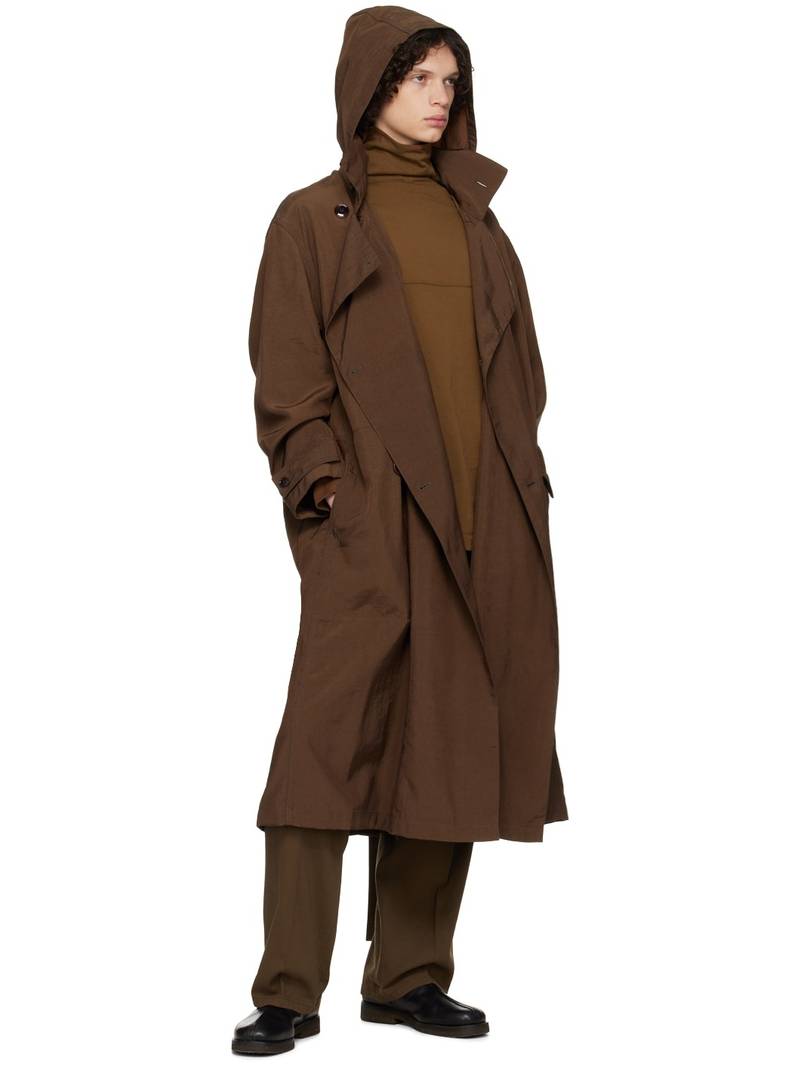 Lemaire Brown Light Trench Coat outlook