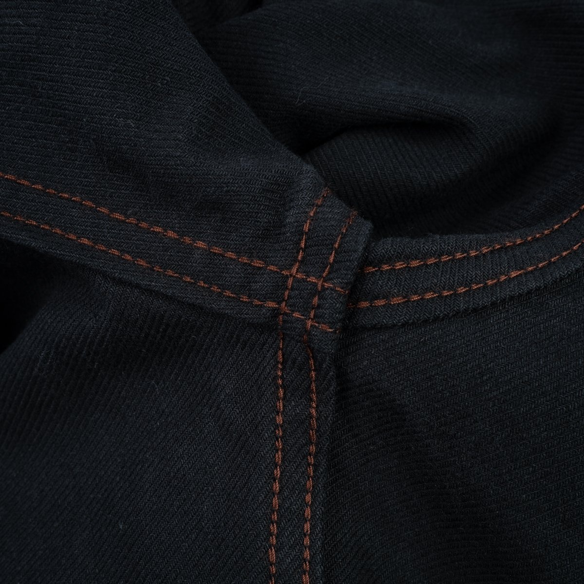 IHSH-235-BLK 13oz Military Serge Western Shirt - Black - 11