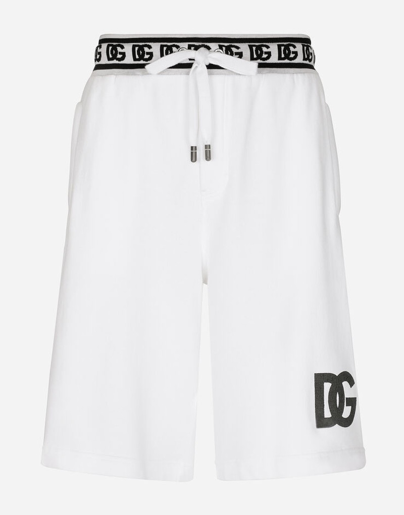 Jogging shorts with DG embroidery and DG Monogram 1