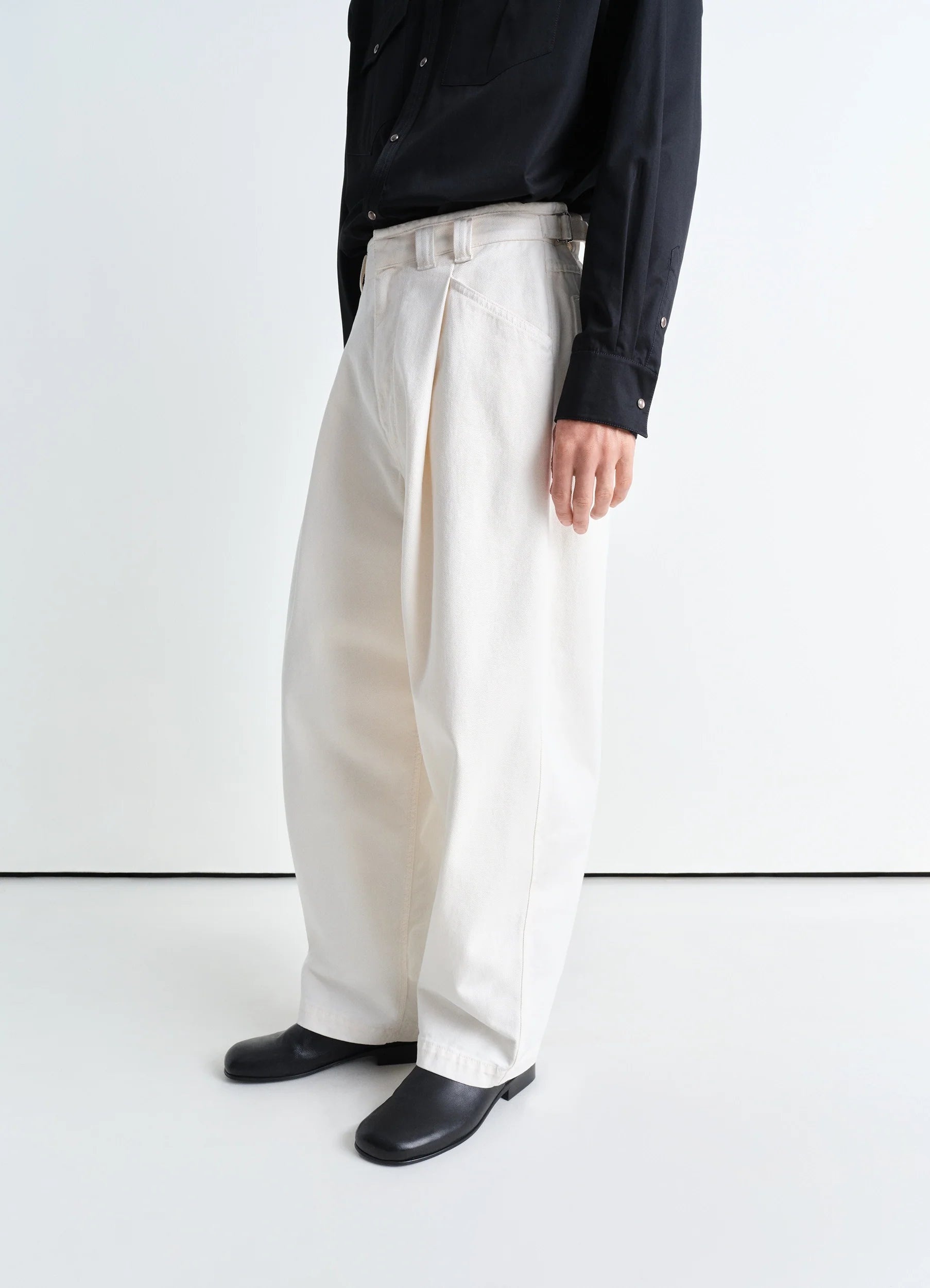PLEATED WORKWEAR PANTS - 4