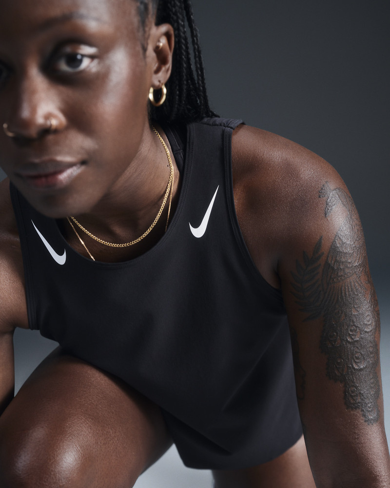 Nike Nike AeroSwift Women's Dri-FIT ADV Cropped Running Tank Top outlook