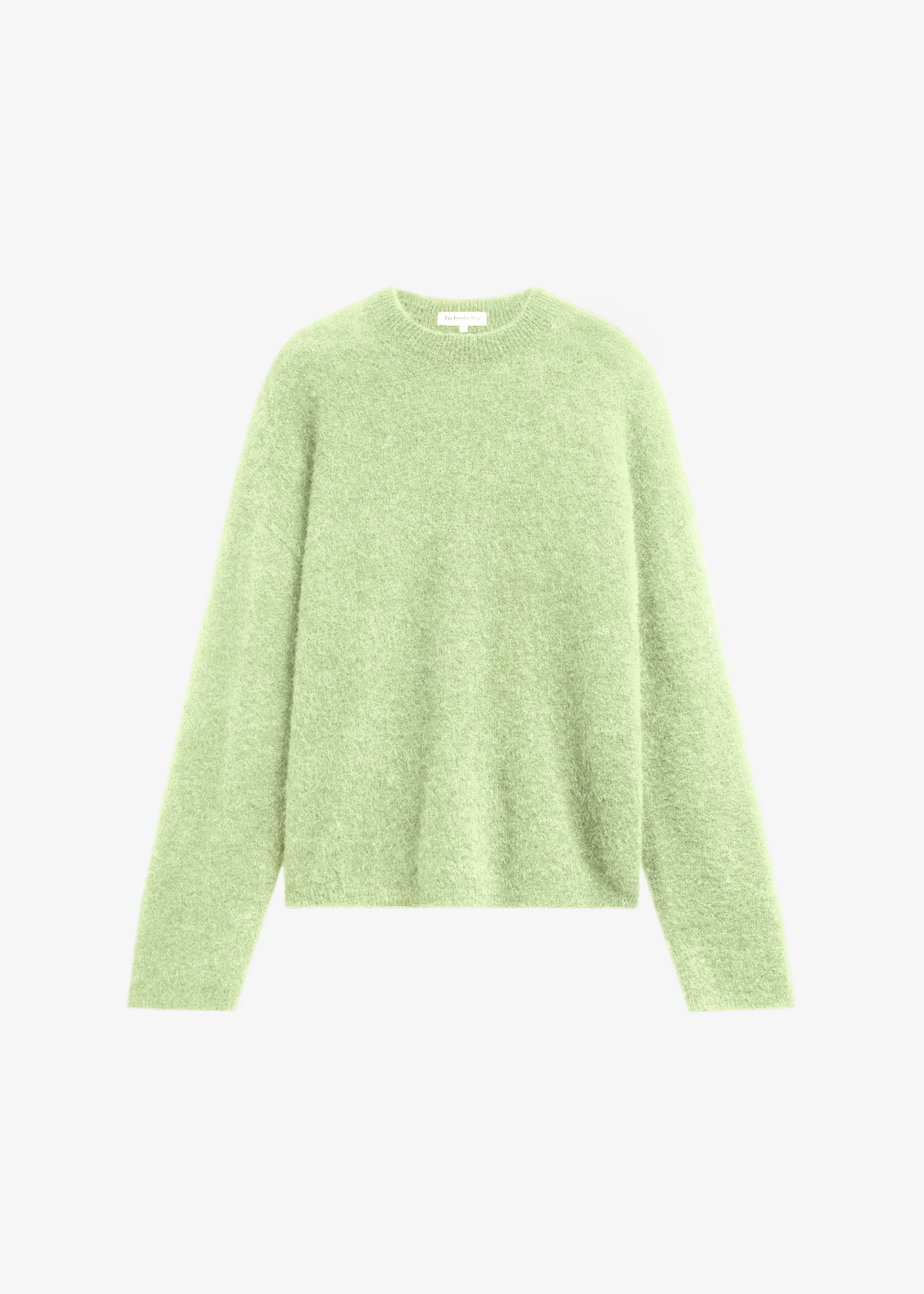 Timea Mohair Fuzzy Sweater - Lime - 1