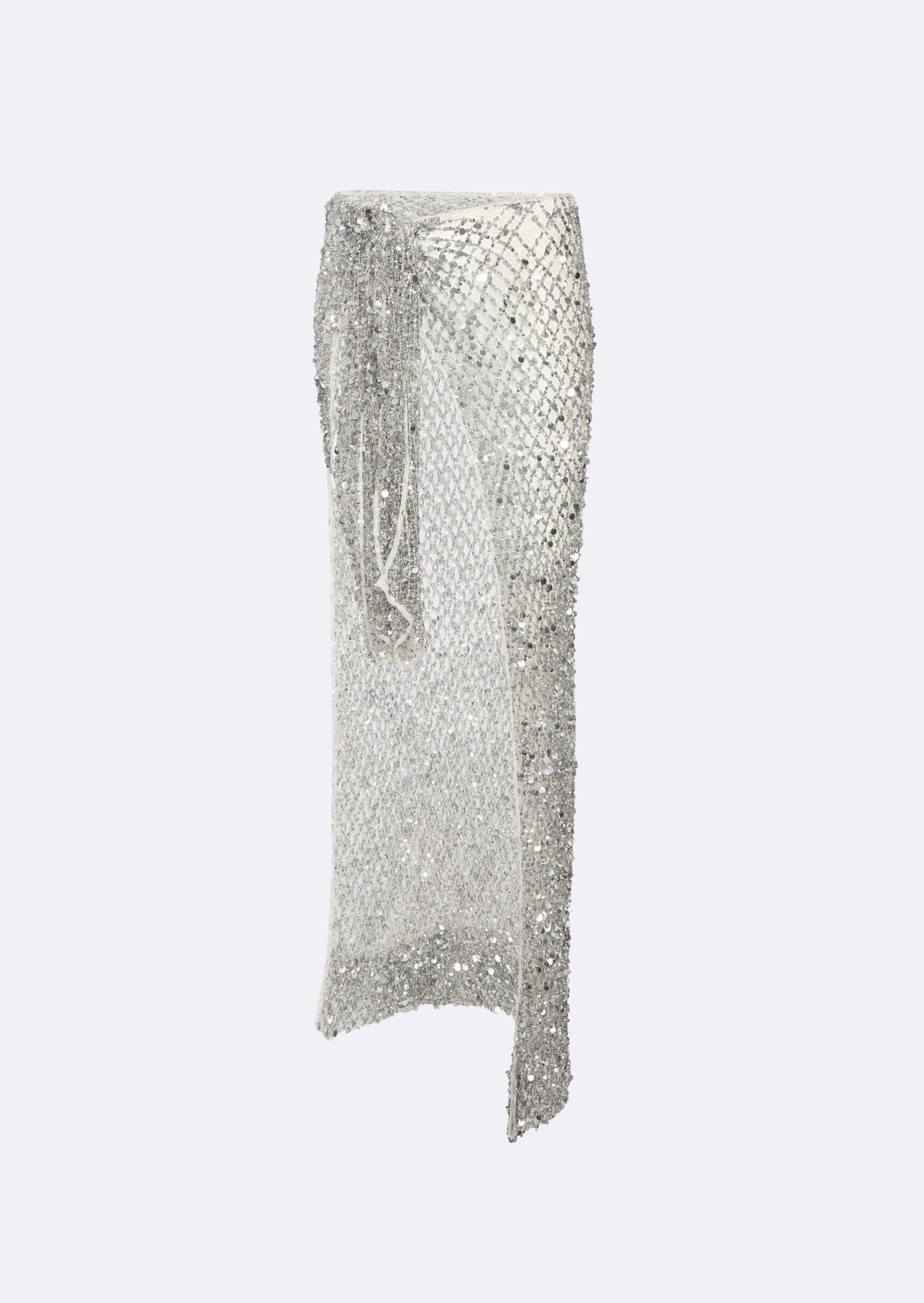 Mesh Sequin Tie Cover-Up - 1