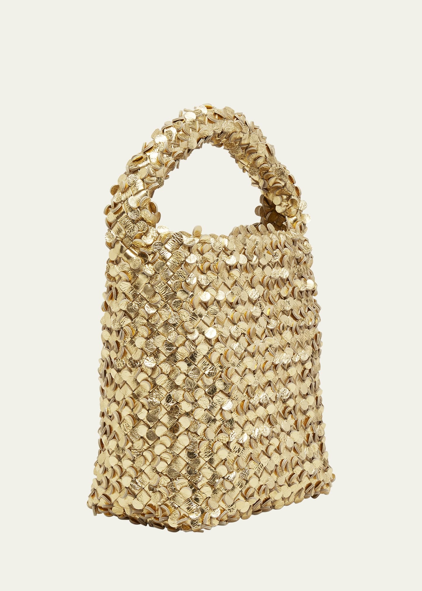Cabat Metallic Sequin Bucket Bag - 3