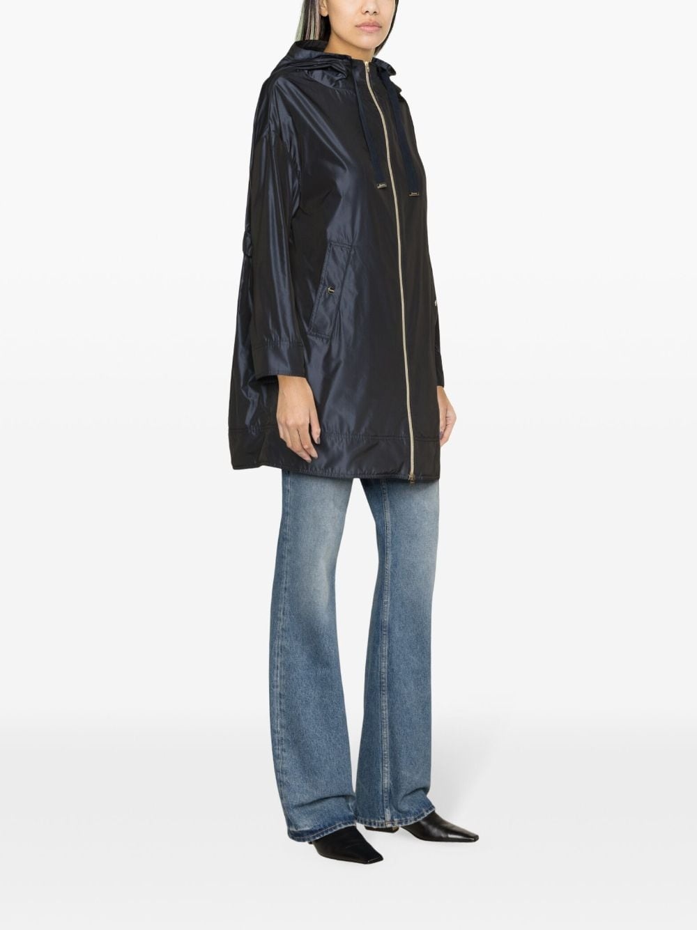 iridescent-effect hooded parka - 3