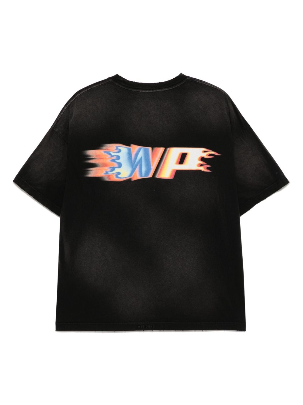 Peaches flame logo print T-shirt - 2