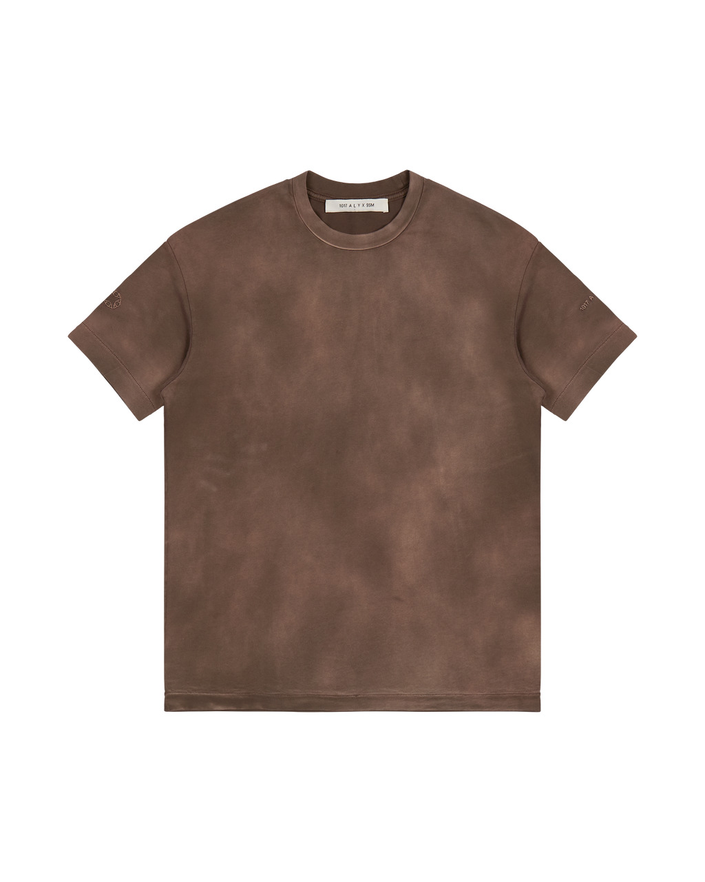 BROWN GARMENT DYE T-SHIRT - 1