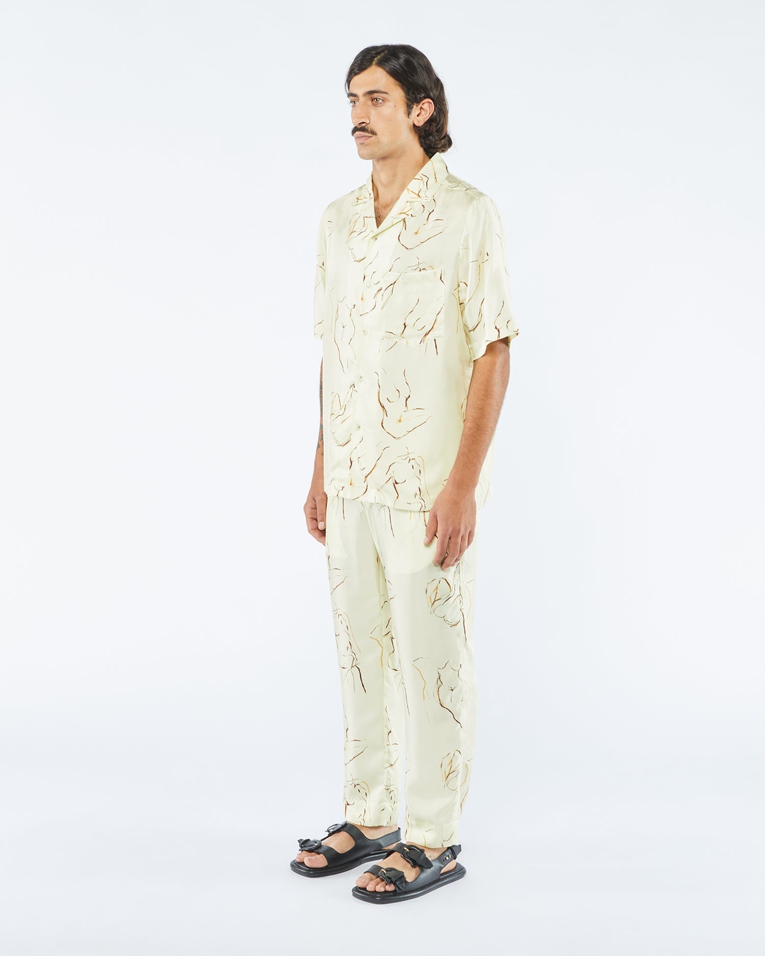 Printed Twill Silk Shirt - 3