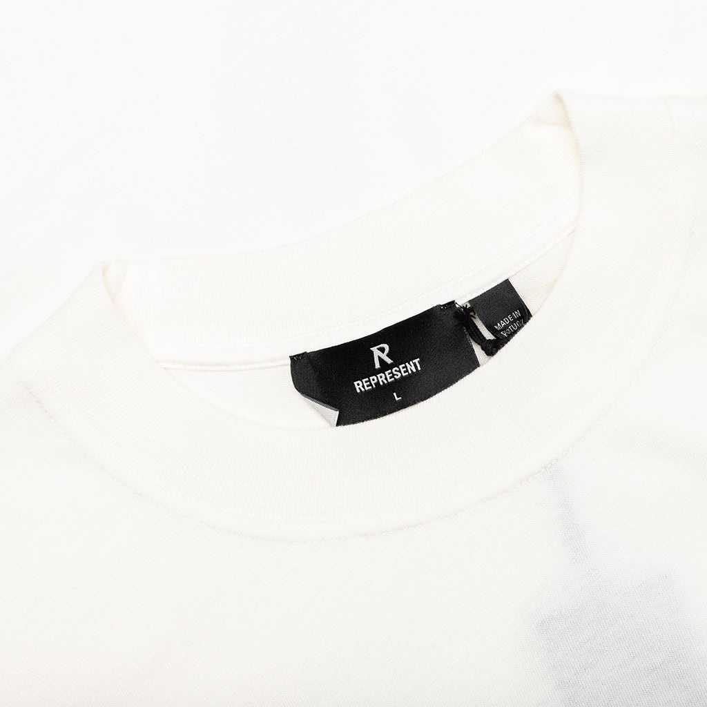OWNERS CLUB SCRIPT T-SHIRT - FLAT WHITE - 3