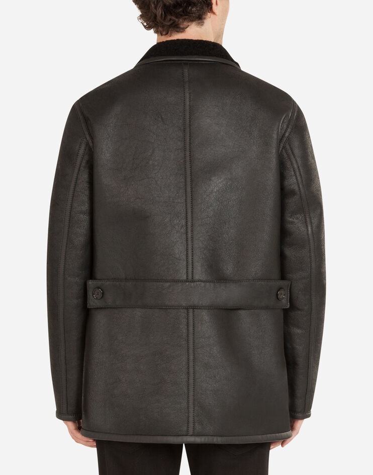 Shearling pea coat - 2