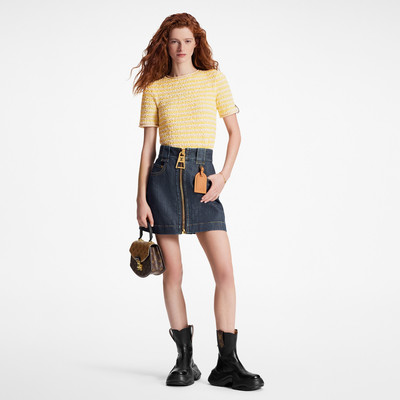 Louis Vuitton XXL Zipper Denim Mini Skirt outlook