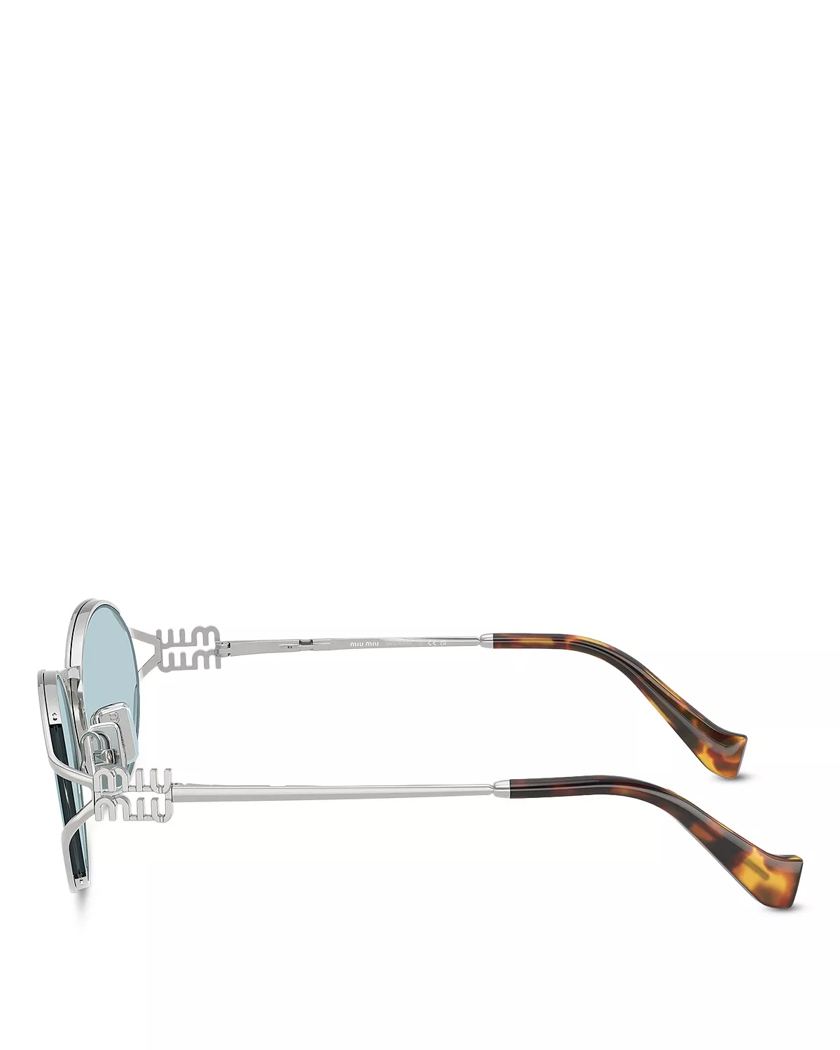 Metal Oval Sunglasses, 54mm - 3