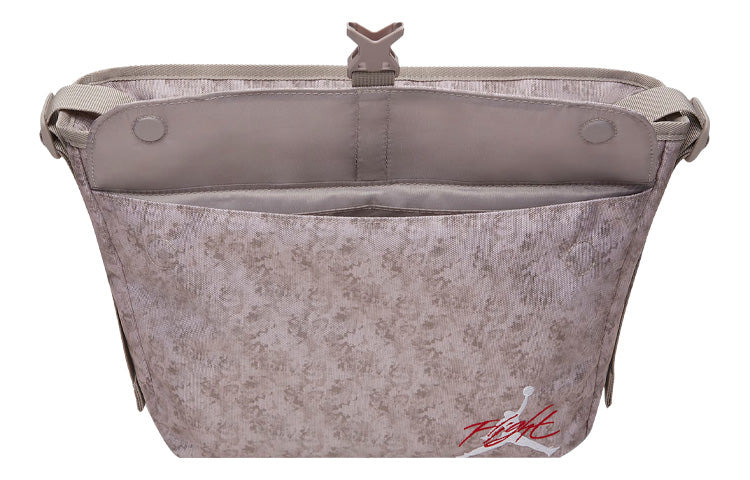 Air Jordan Buckle Brand Logo Casual Shoulder Bag Messenger Bag Large Capacity Gray DV5362-001 - 3
