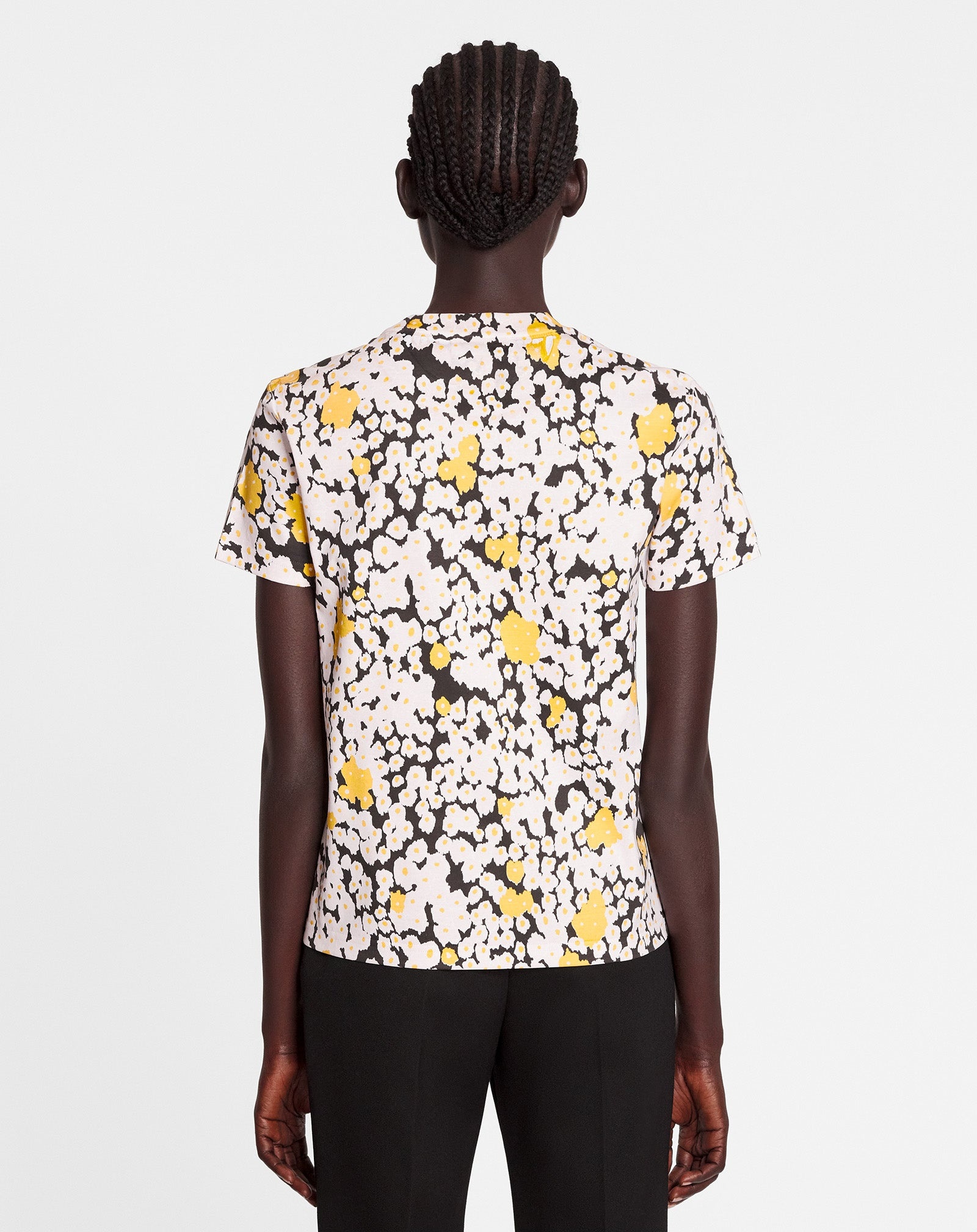 OVERPRINTED CLASSIC T-SHIRT WITH LANVIN PARIS EMBROIDERY - 4
