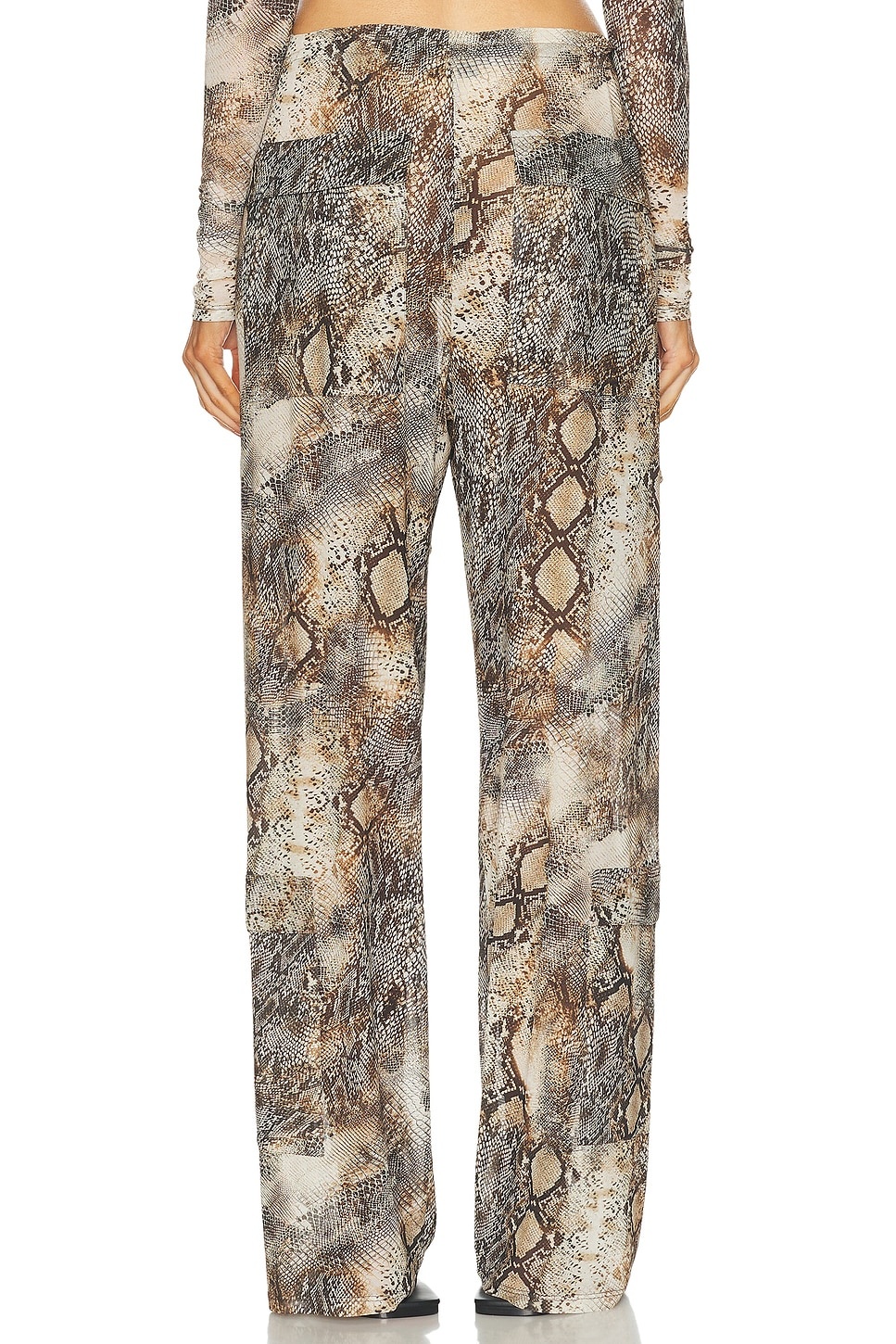 Printed Mesh Drawstring Cargo Pant - 4
