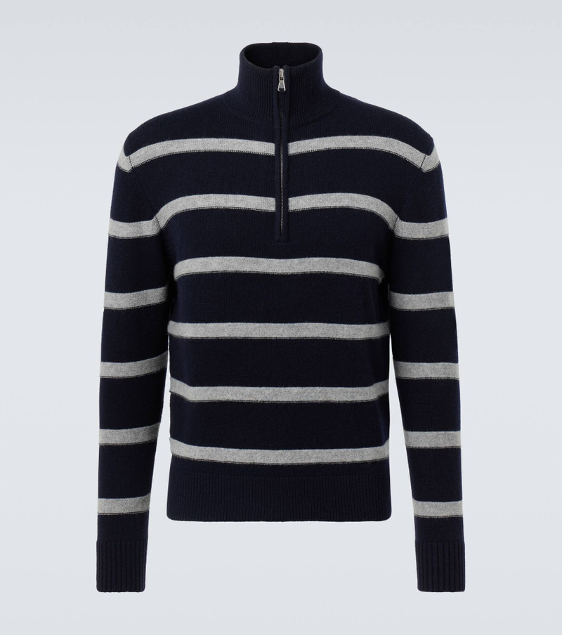 Wool and cashmere half-zip sweater 1