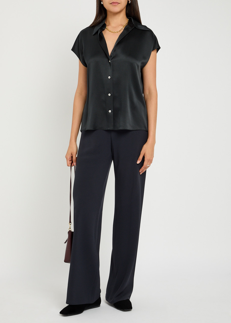 Vince Crepe Straight-leg Trousers - 4