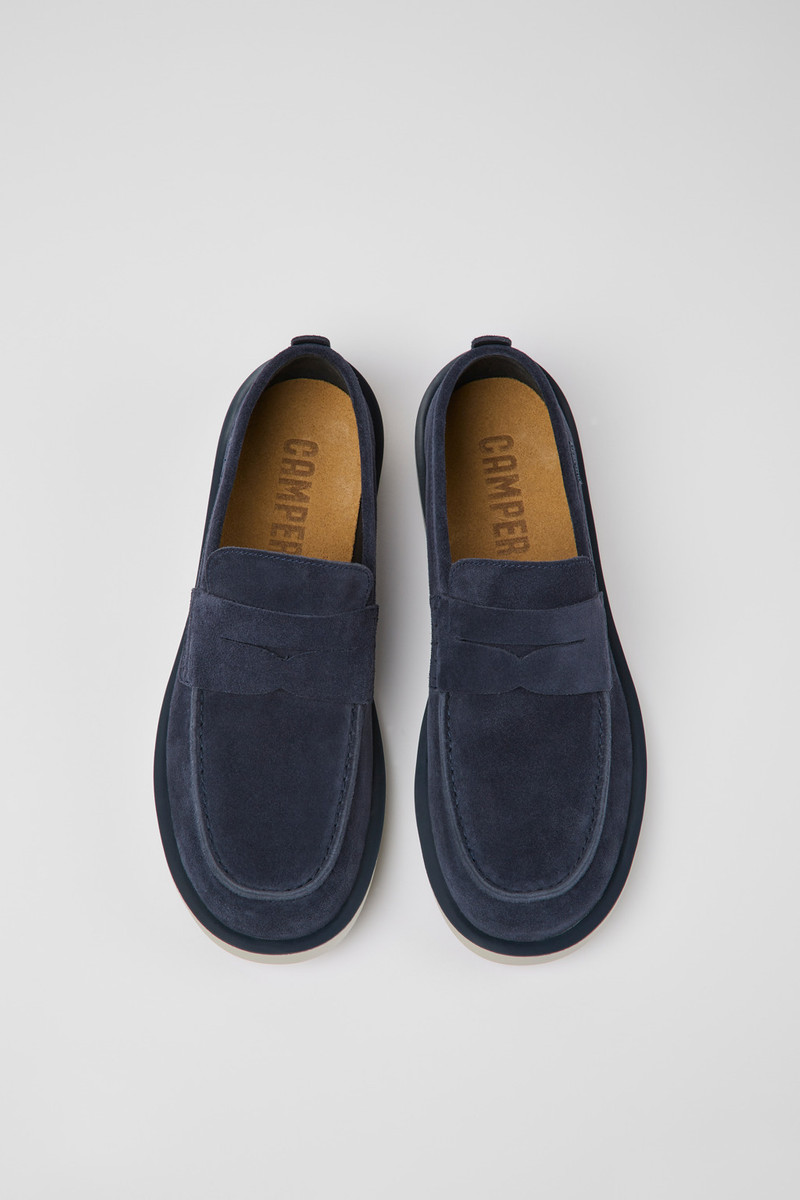 Wagon Blue nubuck shoes for men 4