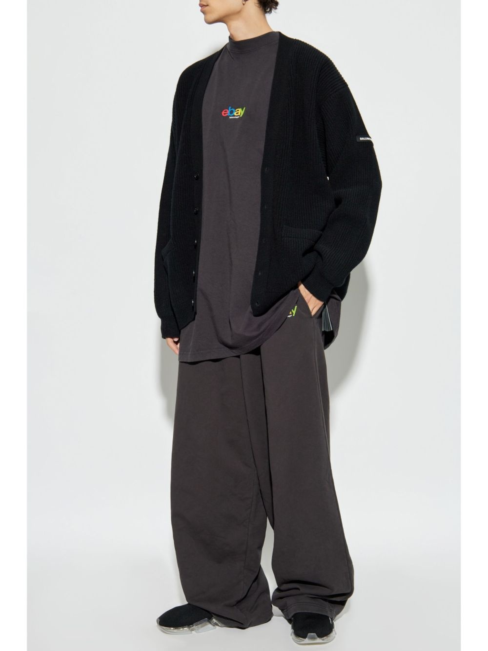 slogan-embroidered track pants - 2