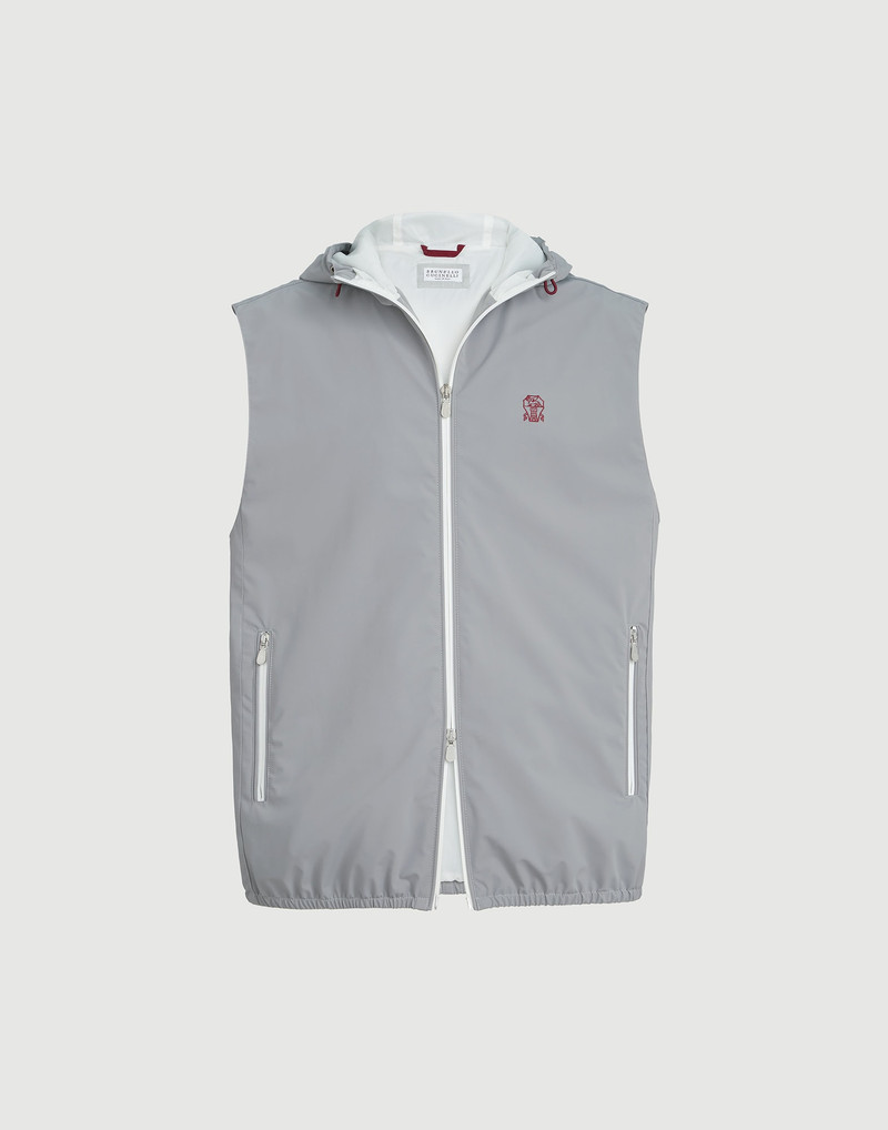 후드 zip-front vest 1