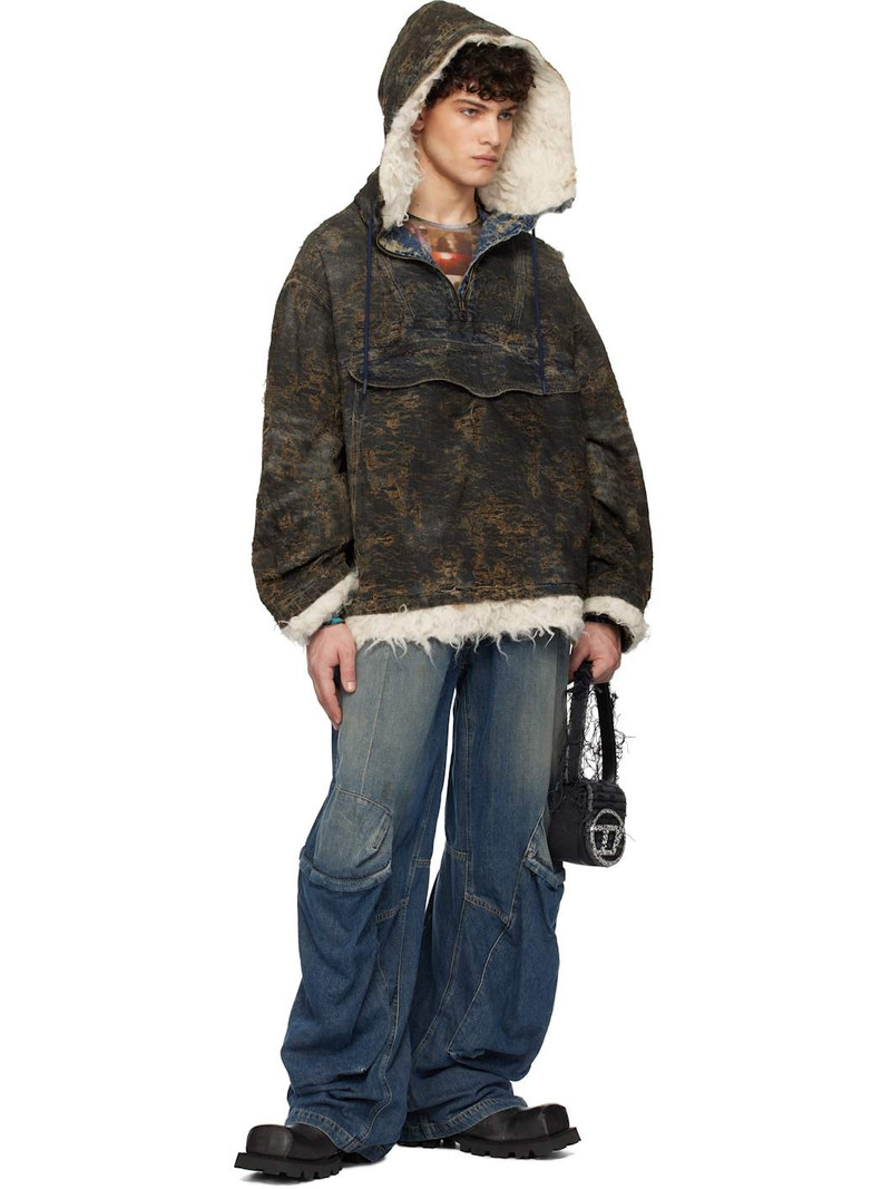 Diesel Black D-Arak-Fsf Denim Jacket outlook