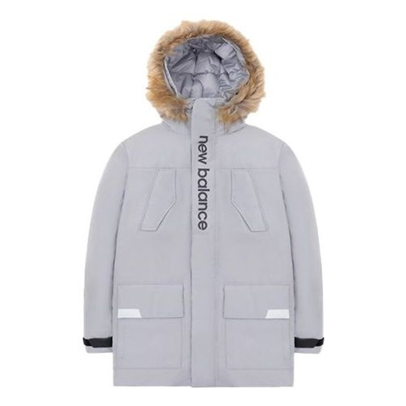 New Balance Parka Jacket 'Grey Black' AMJ04356-GR - 1
