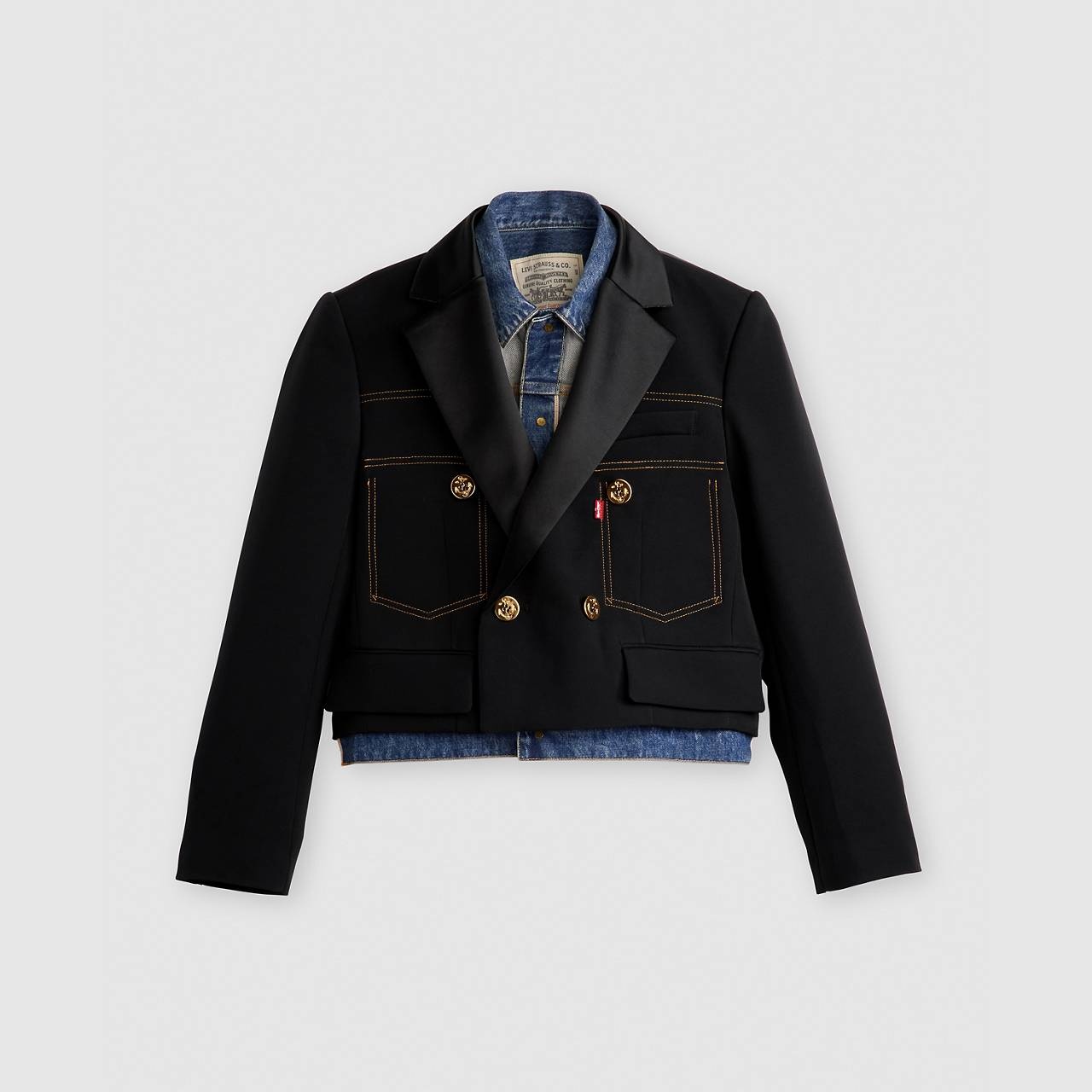 LEVI’S® X SACAI WOMEN’S DENIM X METELASSE TWILL JACKET - 1