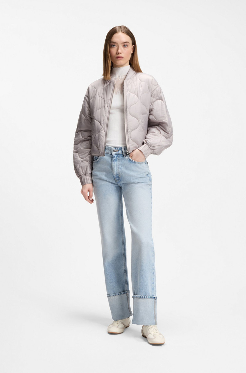 HUGO KNITTED TOP WITH SHEER SECTION outlook