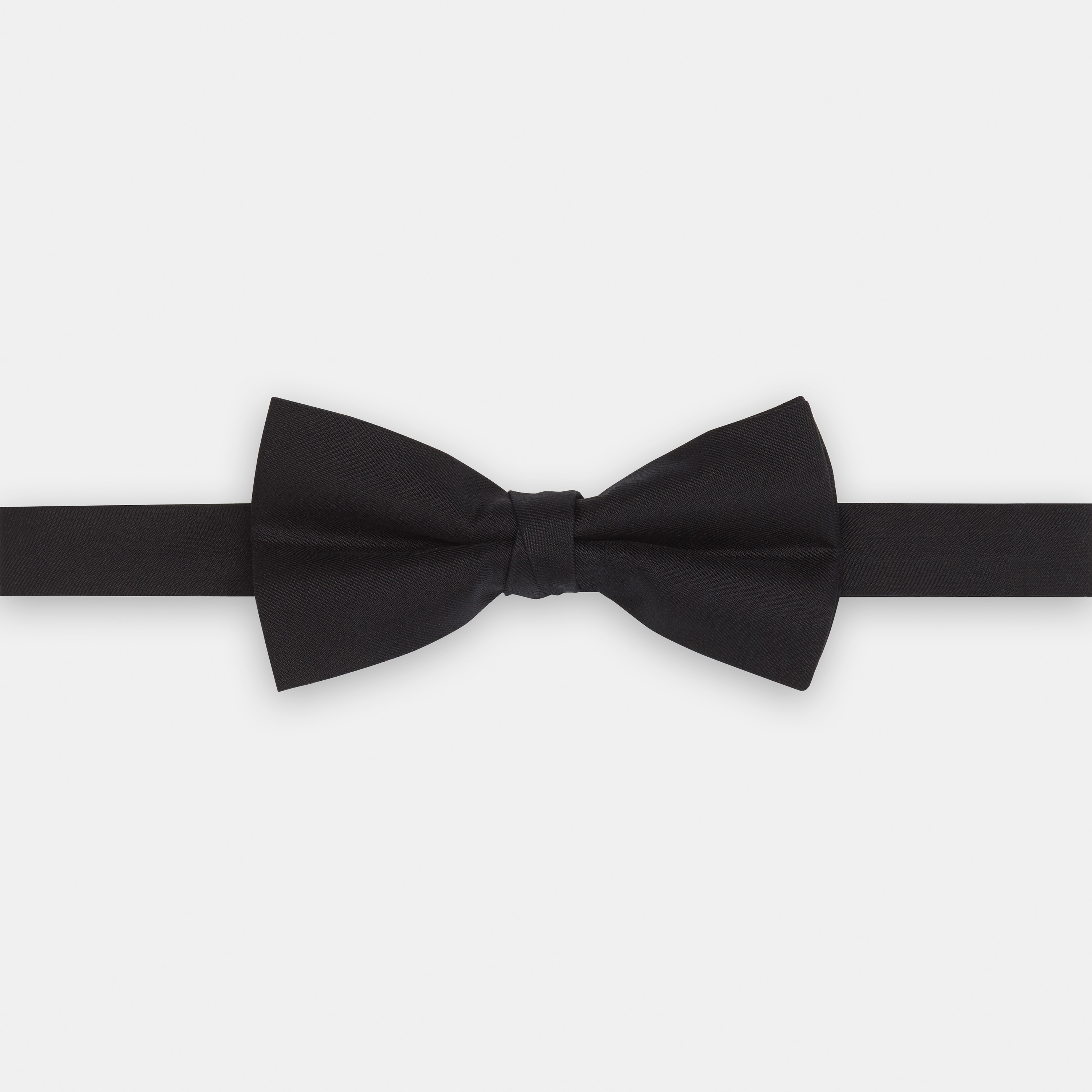 claude bow tie in silk twill - 1