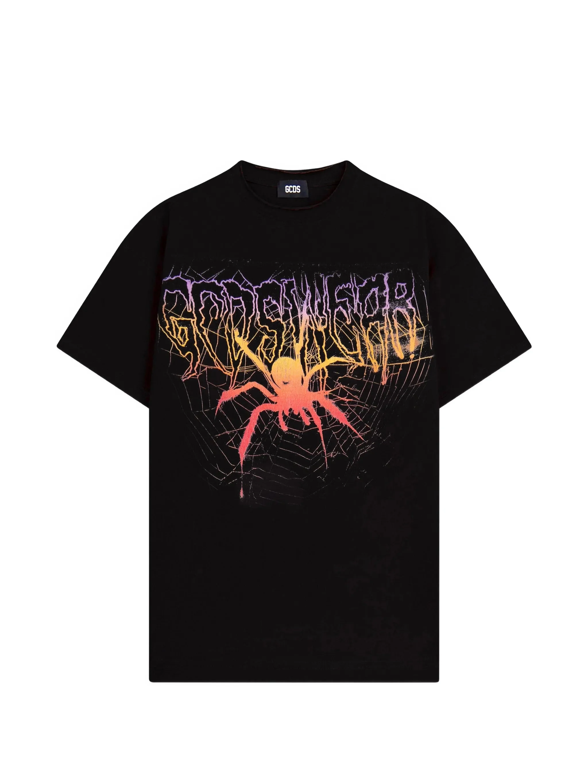 Gcds T-Shirt Crop Oversize Con Grafica Gothic - 1
