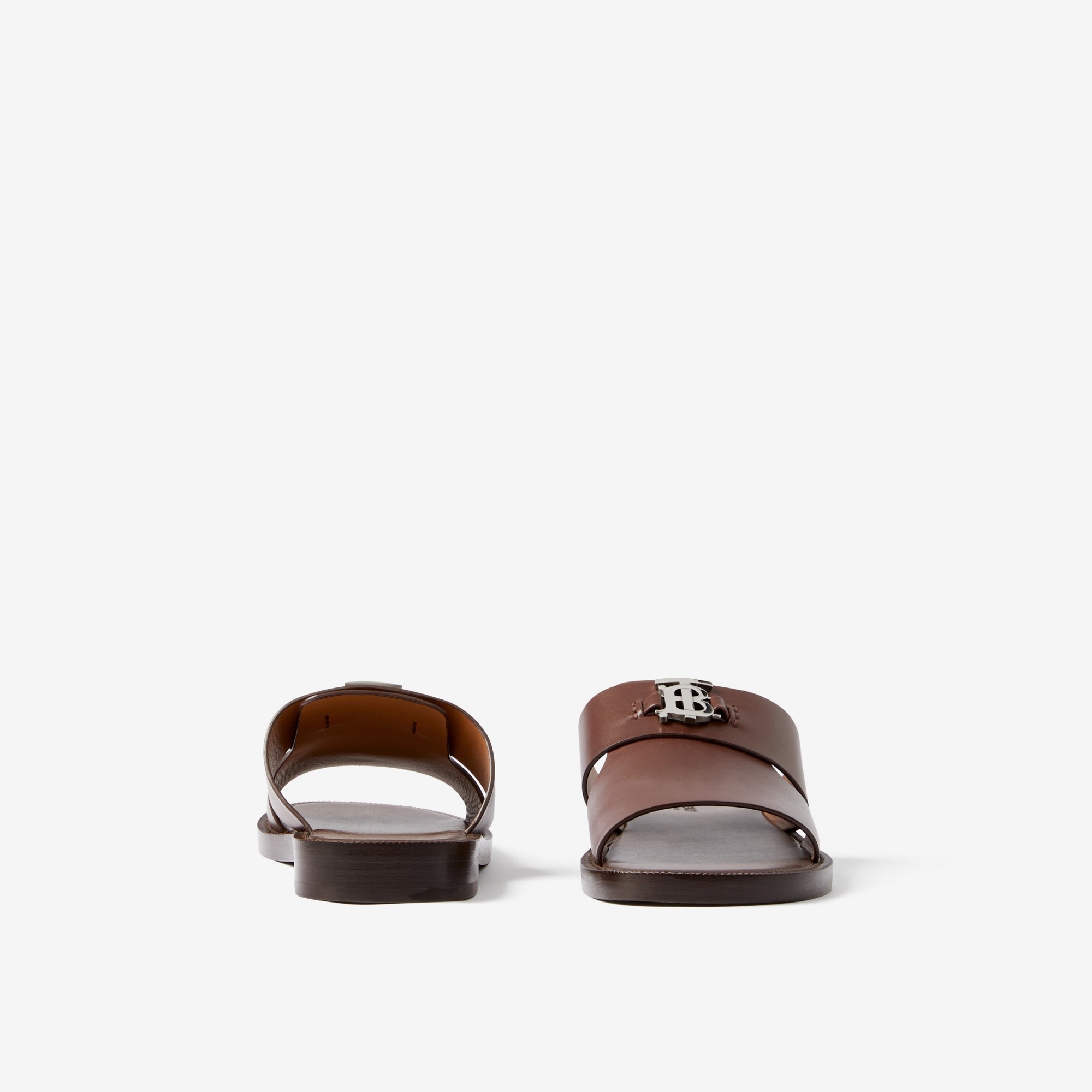 Monogram Motif Leather Sandals - 4