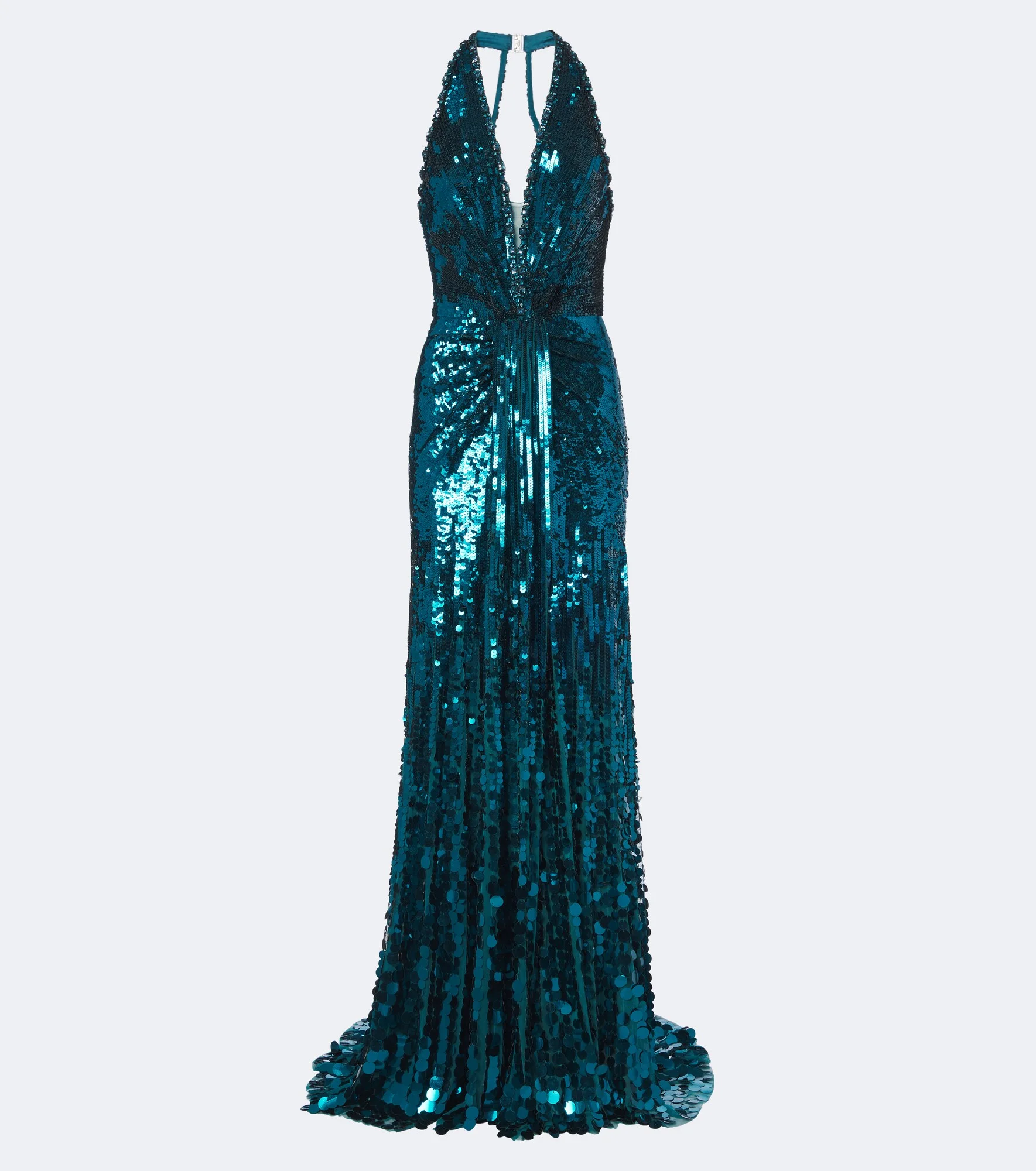 Lisette sequined halterneck gown - 1