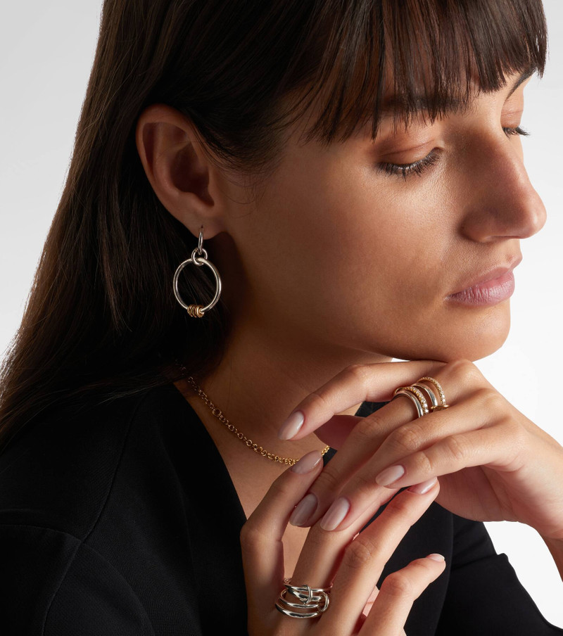 Spinelli Kilcollin Asha sterling silver and 18kt gold earrings outlook