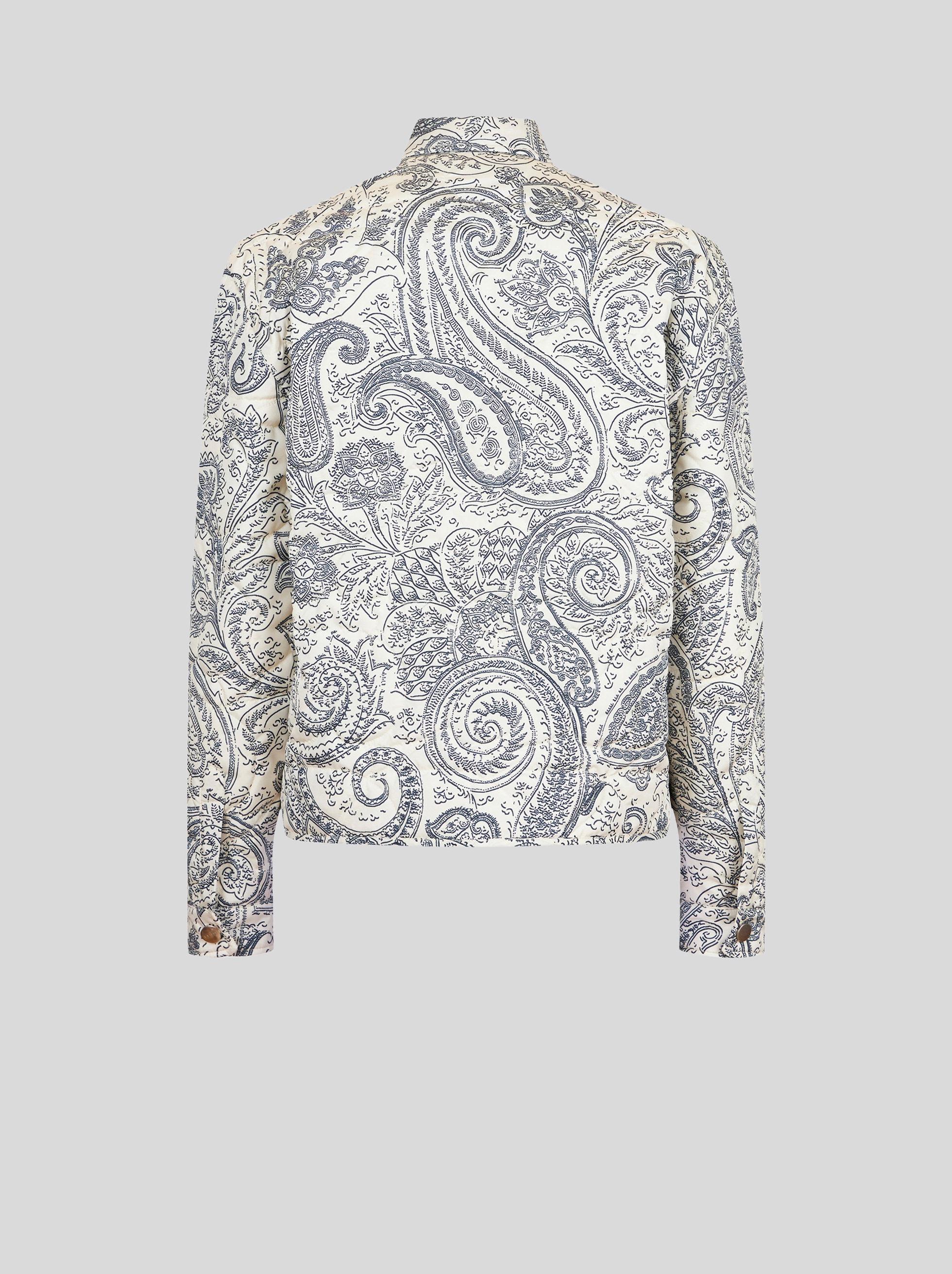 PAISLEY PRINT SHIRT JACKET - 5