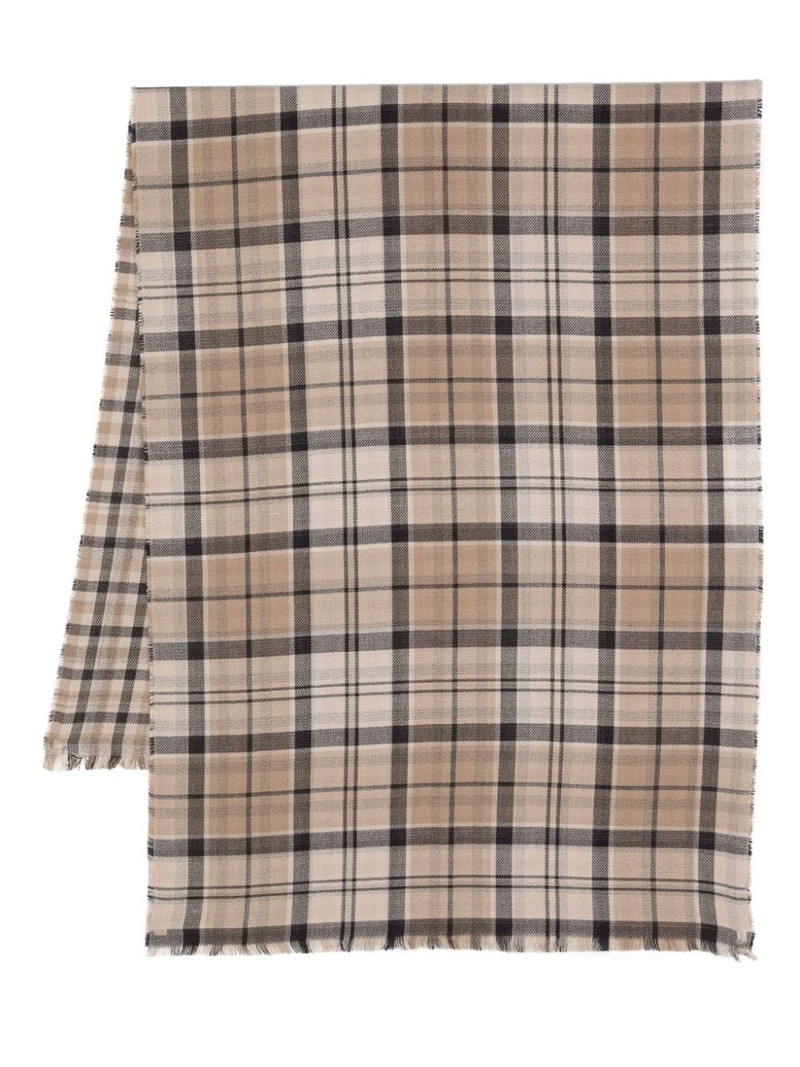 Barbour Montieth reversible tartan scarf outlook