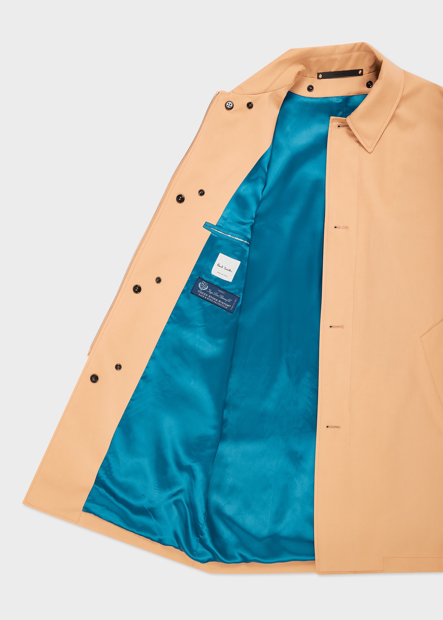 Tan 'Storm System' Wool Mac With Detachable Gilet - 4