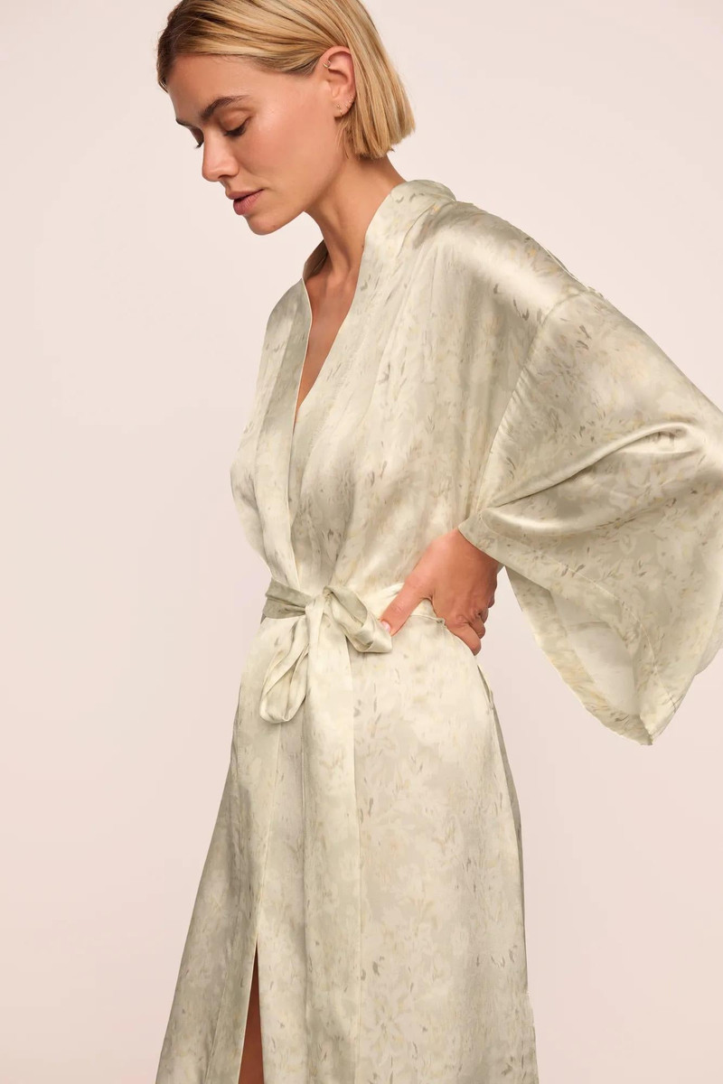 Inez Washable Silk Printed Robe 1