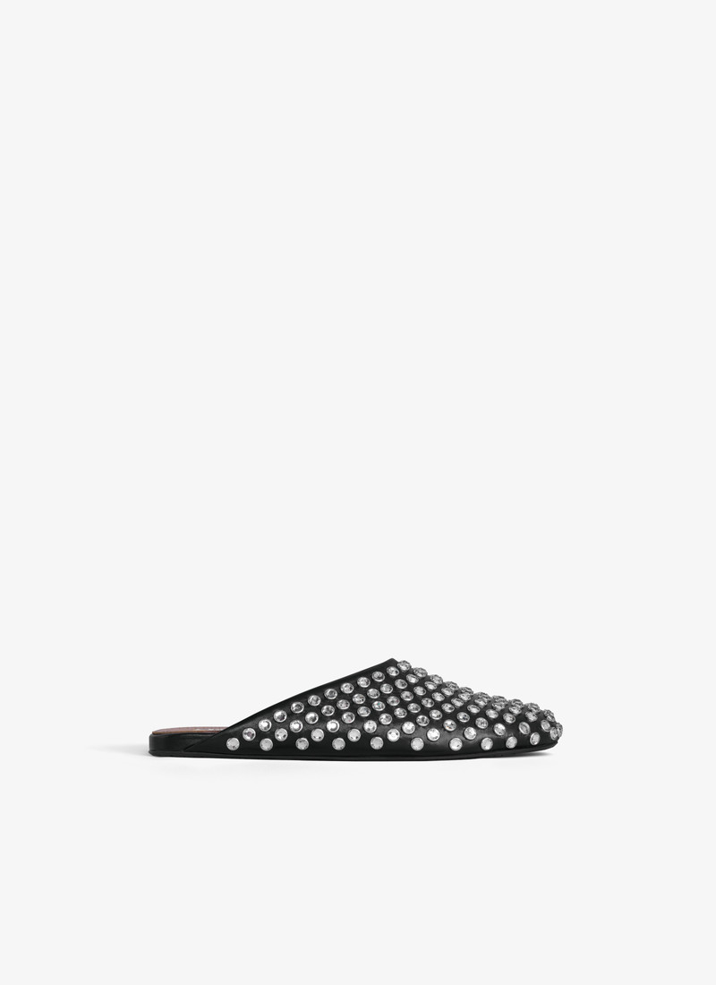 STRASS LAMBSKIN MULES - 1