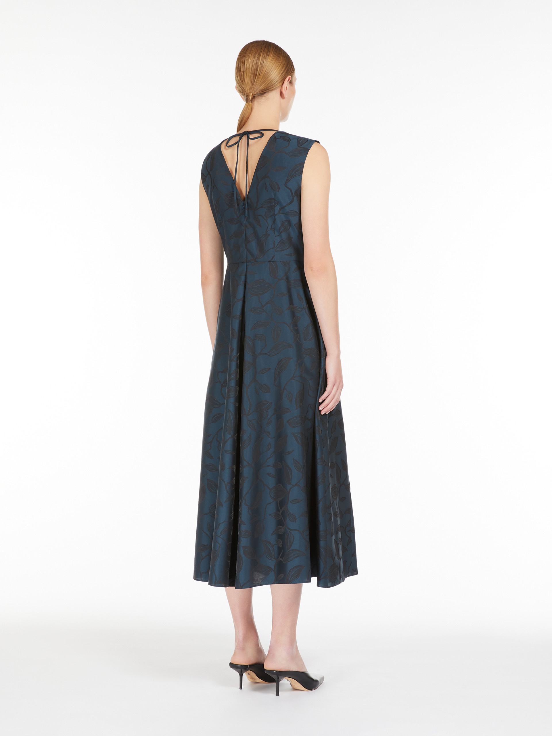 DIEGO Sleeveless jacquard cotton dress - 4